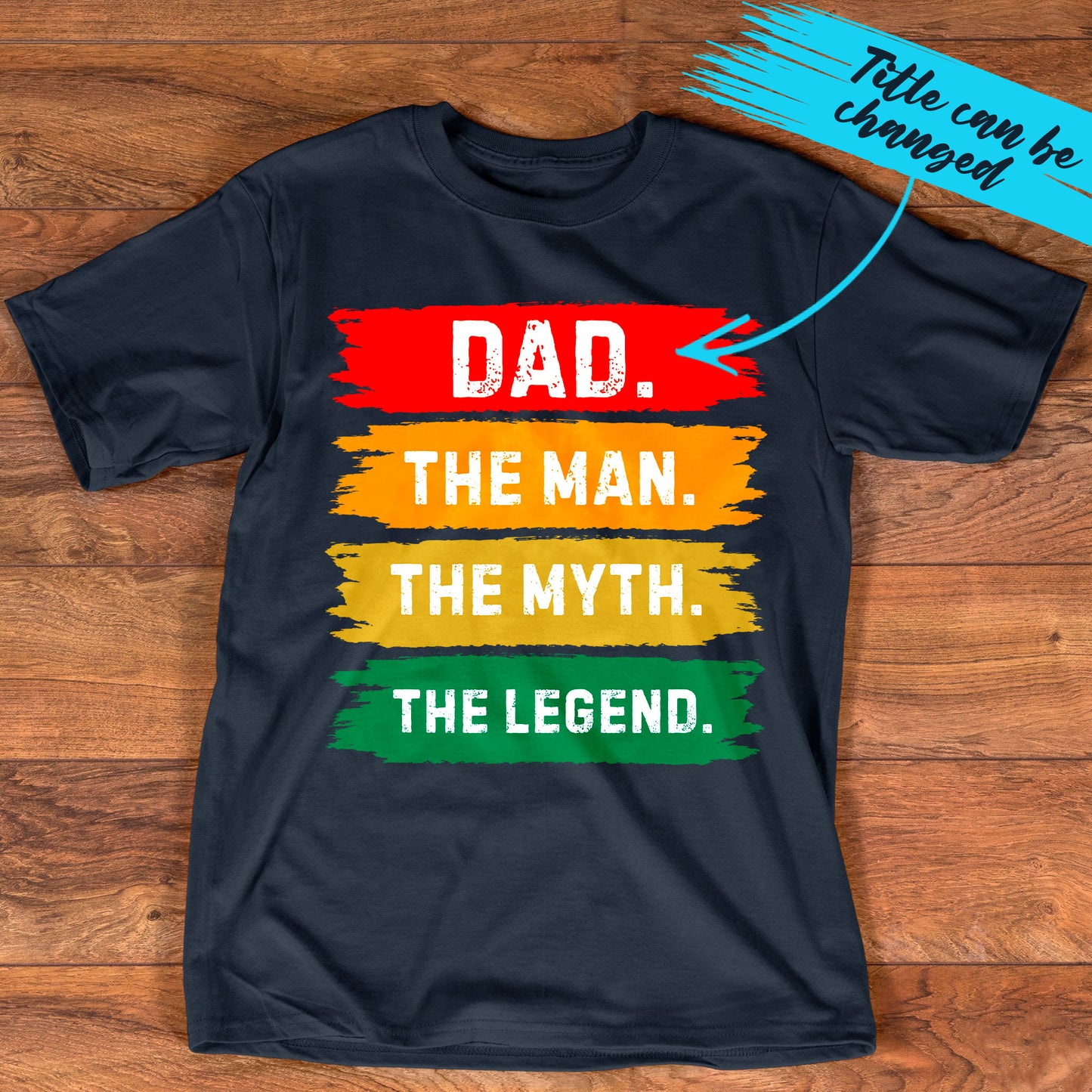 PST215 Dad The Man The Myth The Legend - Personalized Custom T-shirt Hoodie