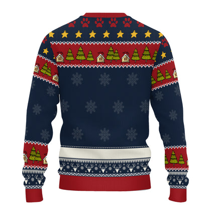 PSTS04 A Man And His Cat Xmas - Personalized Custom Sweater