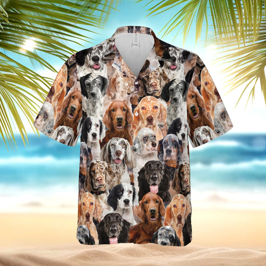 PSAH119 English Setters Hawaiian Shirt