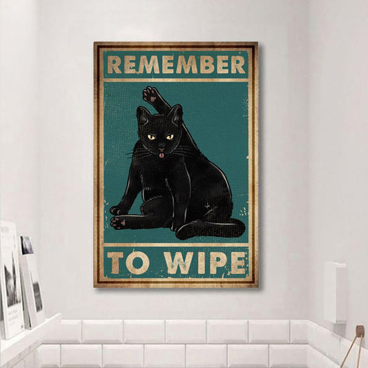 PSAH08 Remember To Wipe Poster