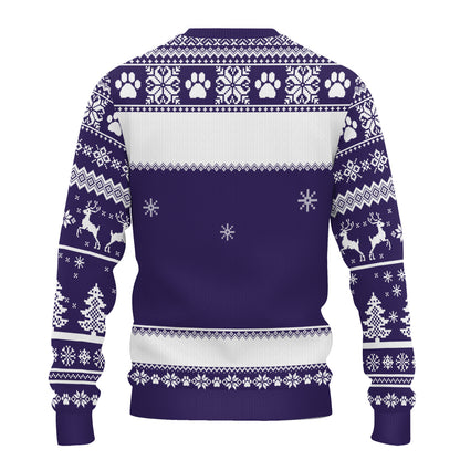 PSTS45 Is This Jolly Enough Grumpy Dog Xmas - Personalized Custom Sweater