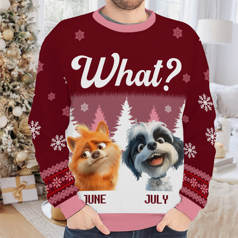 PSTS52 What Grumpy Dog Xmas - Personalized Custom Sweater