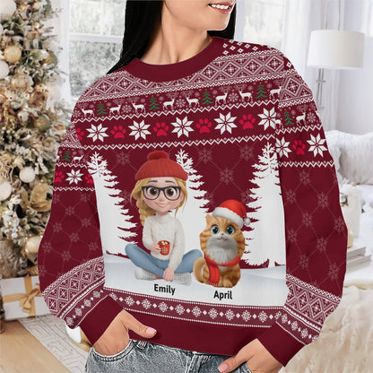 PSTS06 Fur Mom Xmas - Personalized Custom Sweater