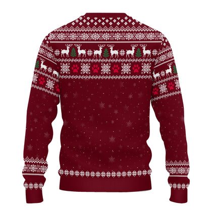 PSTS32 Dog Mom Christmas Pattern - Personalized Custom Sweater