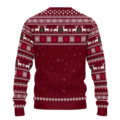 PSTS58 67% Fluff 33% Christmas Spirit Cat Lover - Personalized Custom Sweater