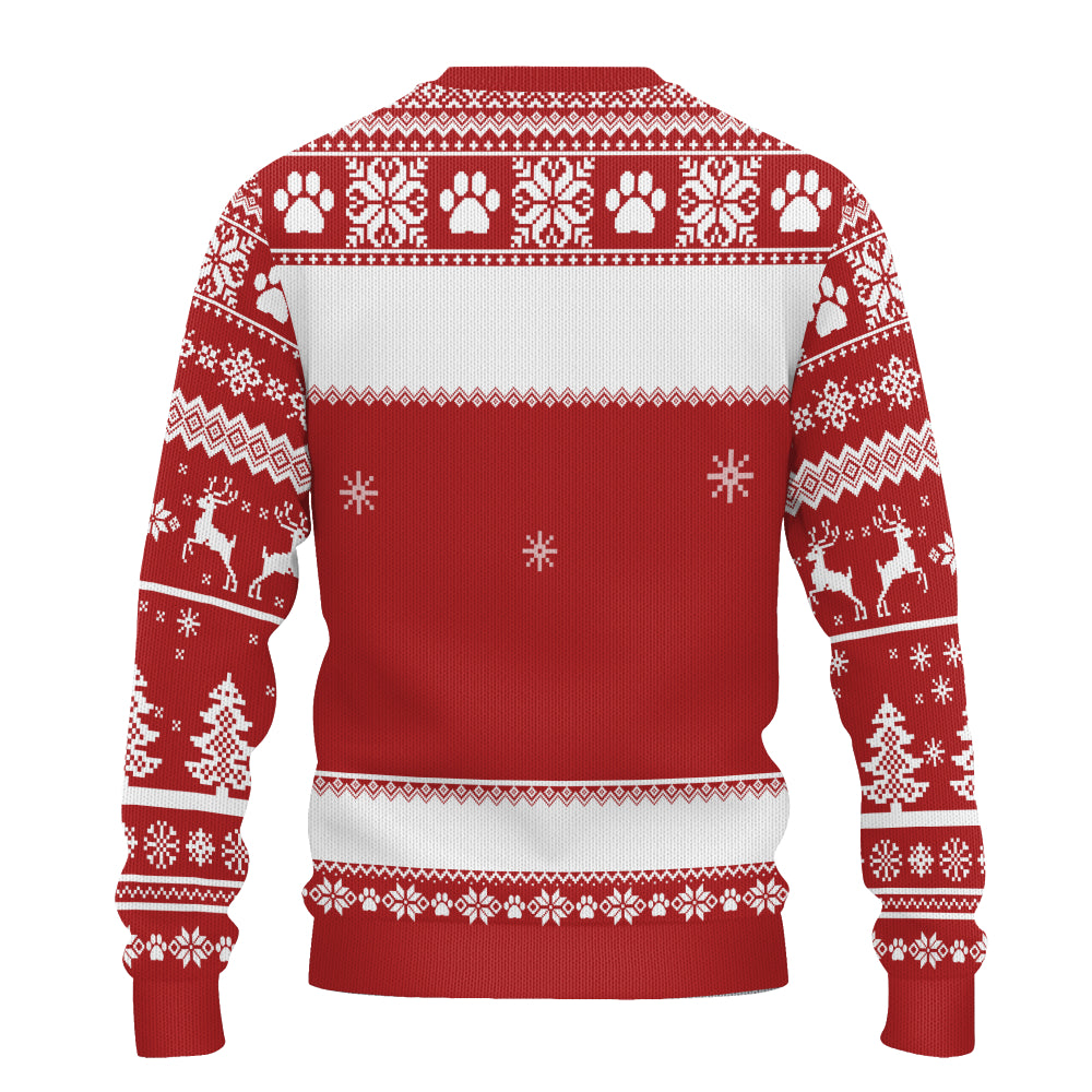 PSTS45 Is This Jolly Enough Grumpy Dog Xmas - Personalized Custom Sweater