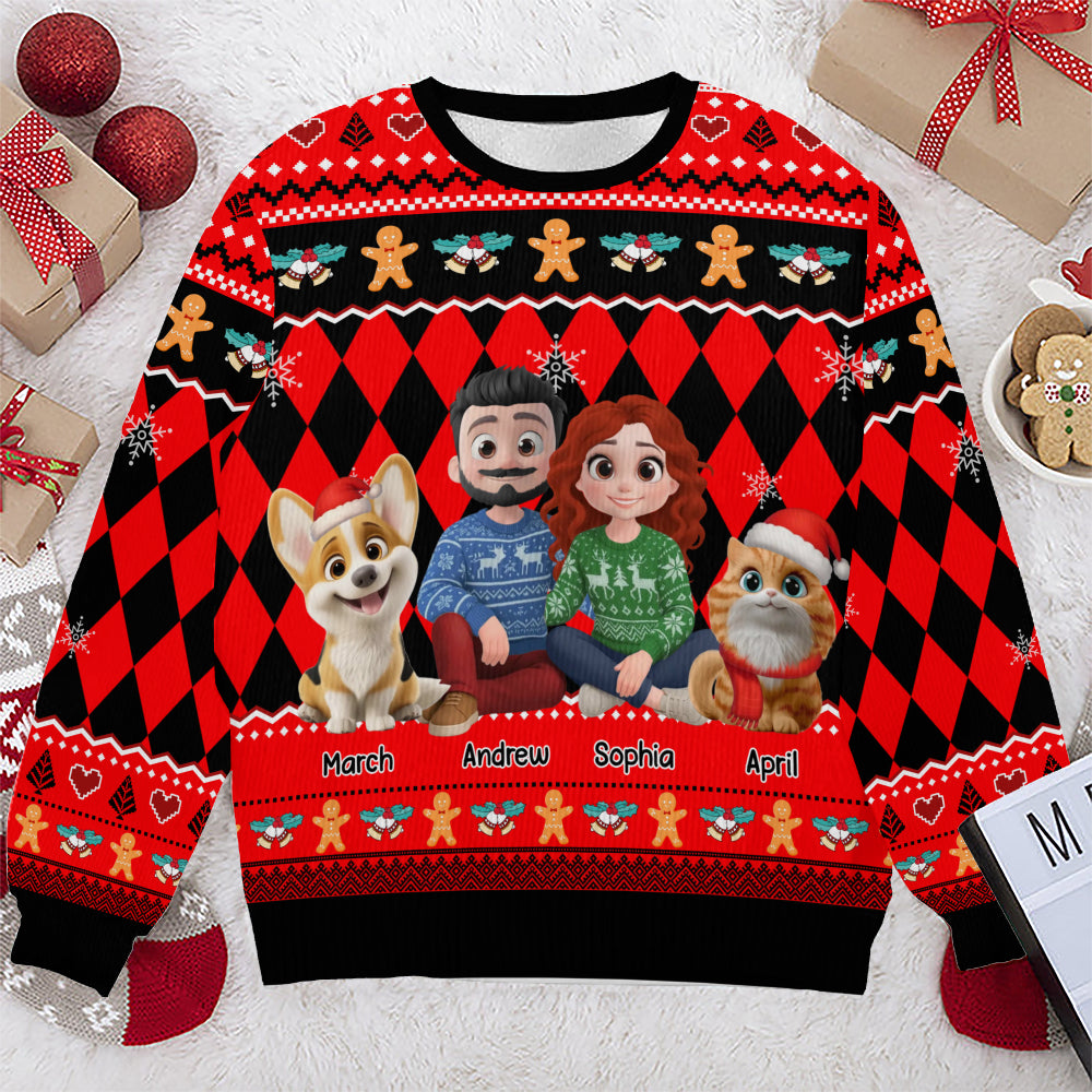 PSTS68 Fur Parents Christmas - Personalized Custom Sweater