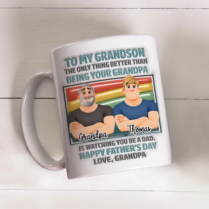 UPST28 The Only Thing Better Than Being Your Father - 3D Inflated Effect Personalized Mug