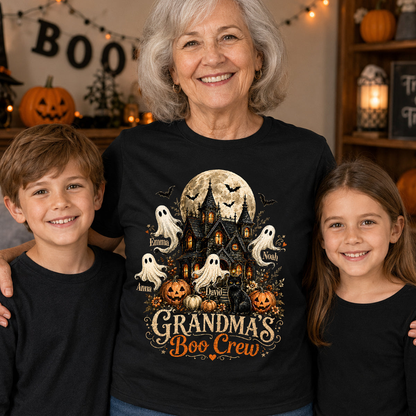 UPST99 Grandma's Boo Crew Halloween - Personalized T-shirt Hoodie