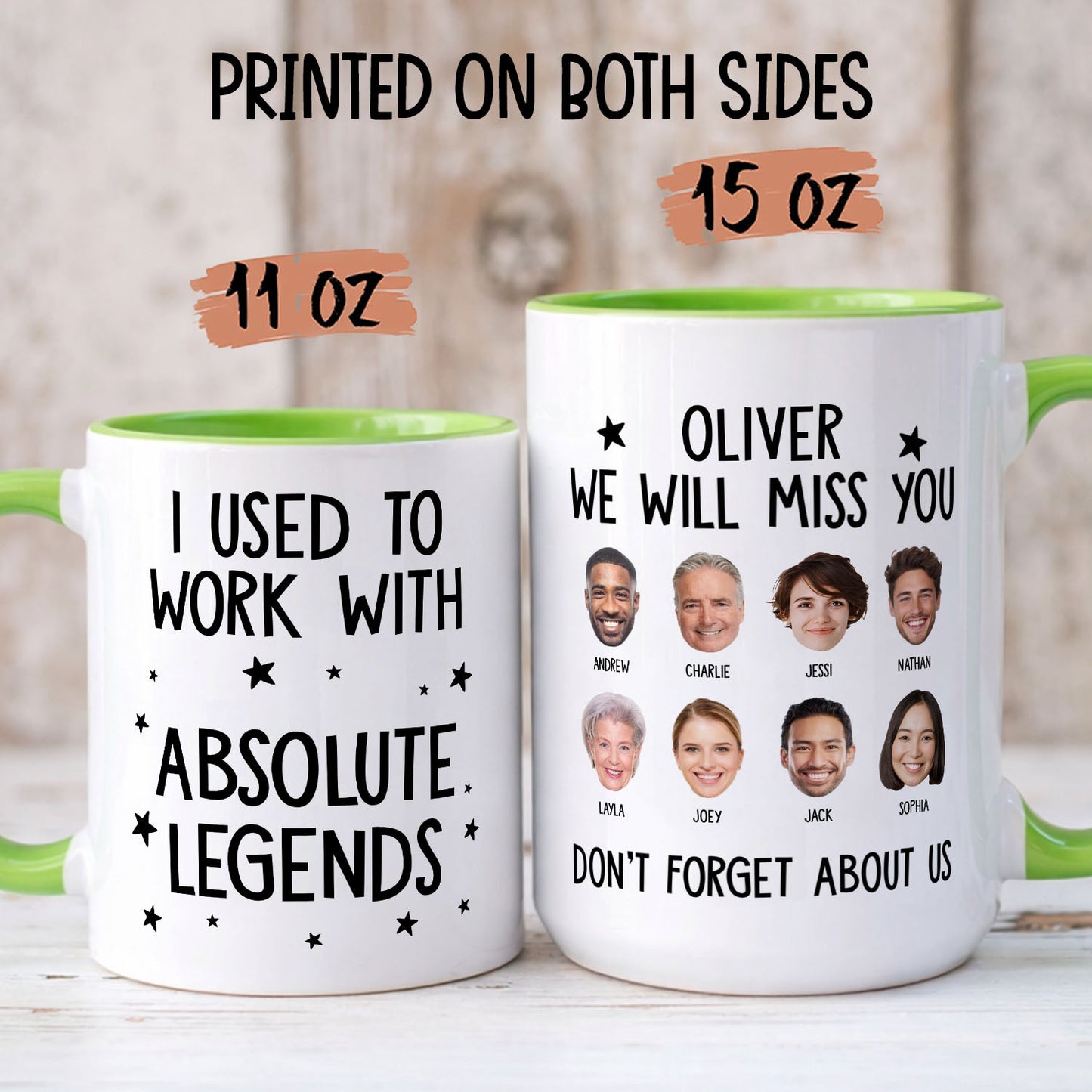 PSTM03 I Used To Work With Legends - Personalized White Mug Accent Mug