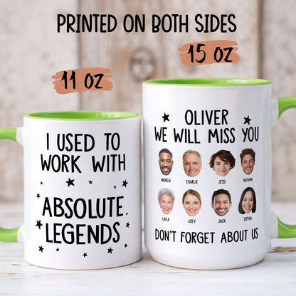 PSTM03 I Used To Work With Legends - Personalized White Mug Accent Mug