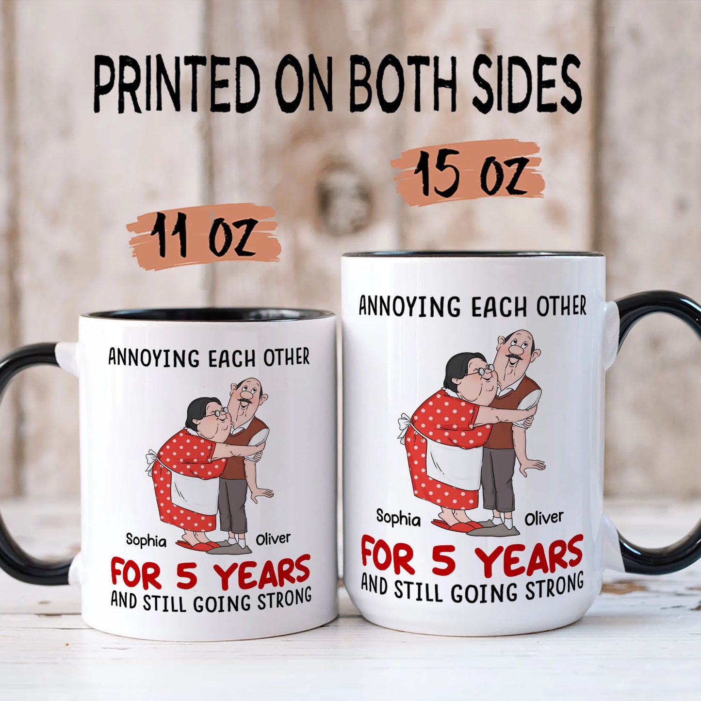 PST122 Annoying Each Other - White Mug Accent Mug