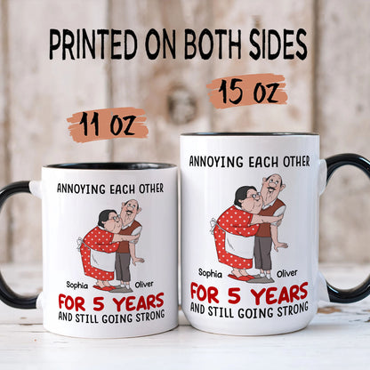 PST122 Annoying Each Other - White Mug Accent Mug
