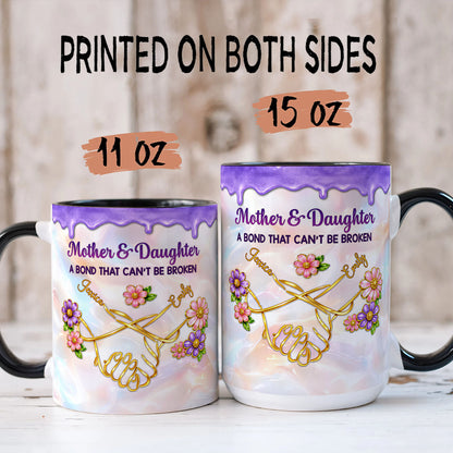 PST140 Mother And Daughter 3D Inflated Effect Printed - Personalized White Mug Accent Mug