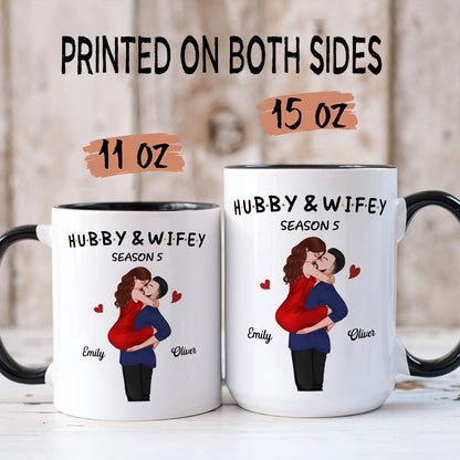 PST131 Hubby and Wifey Season - White Mug Accent Mug