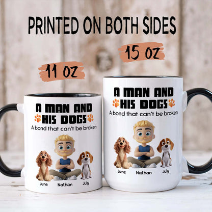 PSTM14 A Man And His Dog - White Mug Accent Mug
