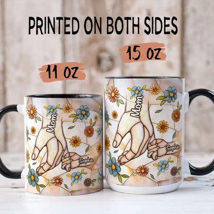 PST132 Mother's Day 3D Inflated Effect Printed - Personalized White Mug Accent Mug