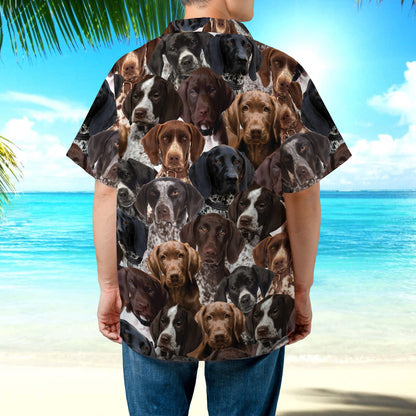 PSAH37 German Shorthaired Pointers Hawaiian Shirt