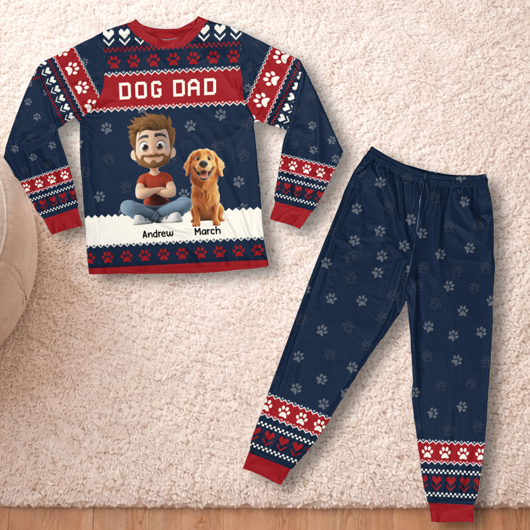 PSTPA07 A Man And His Dog A Bond That Can't Be Broken - Personalized Custom Pajama Set
