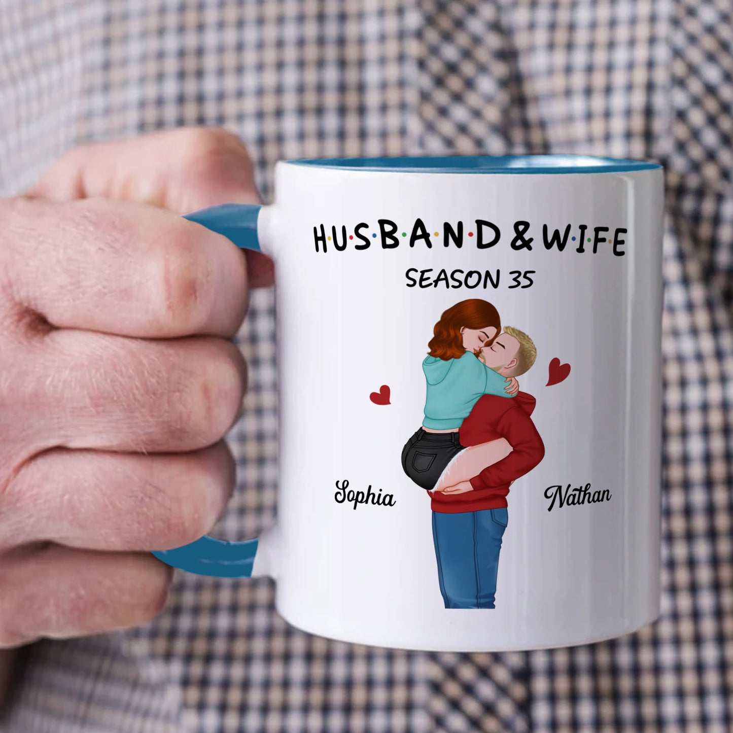 PST131 Hubby and Wifey Season - White Mug Accent Mug