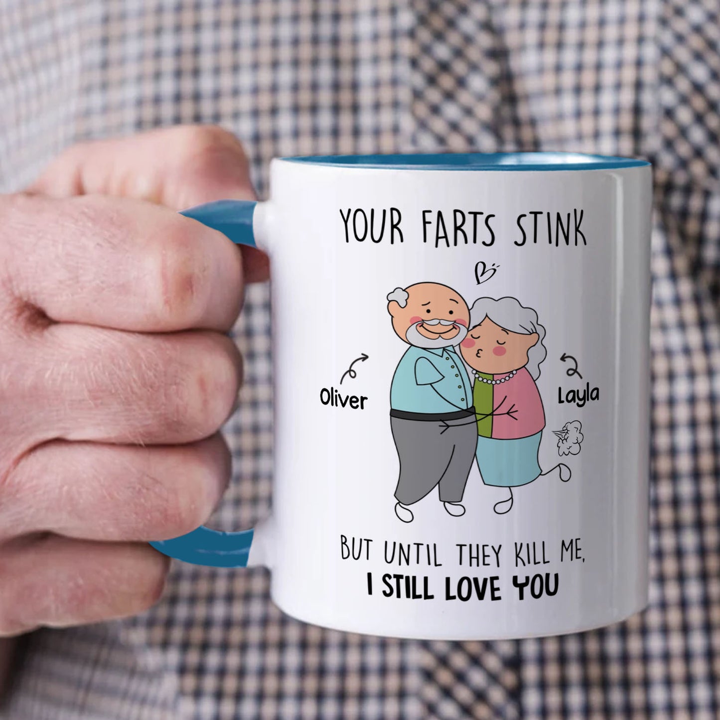 PST121 Your Farts Stink Still Love You - White Mug Accent Mug