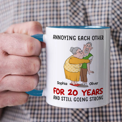 PST122 Annoying Each Other - White Mug Accent Mug