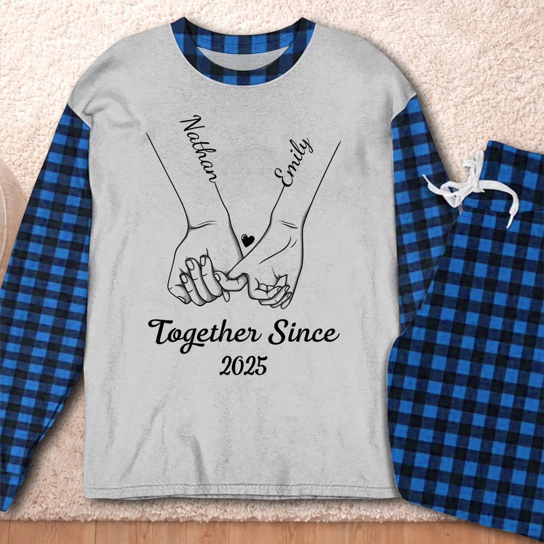 PSTPA13 Couple Together Since - Personalized Custom Pajama Set