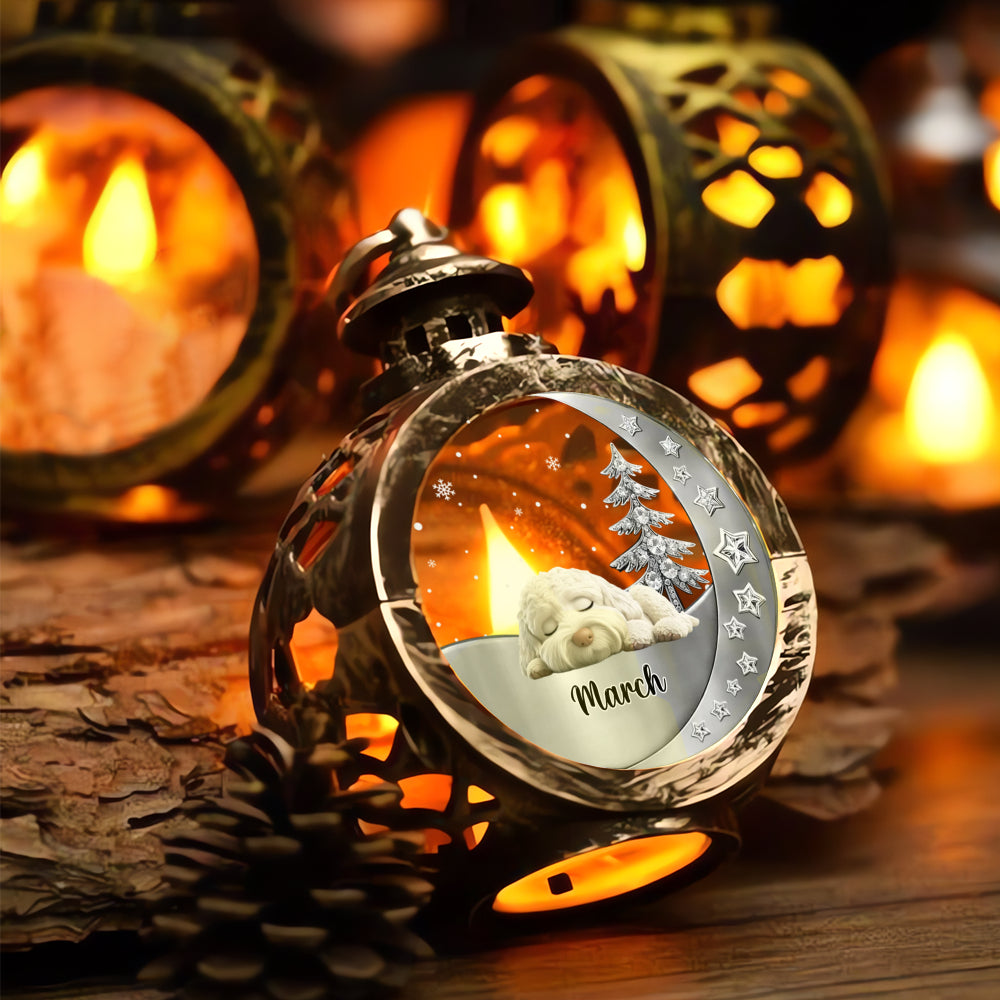 PSTL01 Fur Dad Mom - Personalized Custom 3D Effect Christmas Lantern