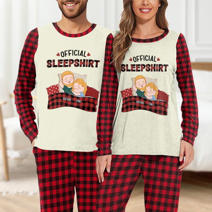 PSTPA10 Official Sleepshirt Couple - Personalized Custom Pajama Set