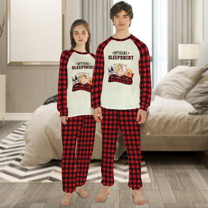 PSTPA04 Official Sleepshirt Dog Lover - Personalized Custom Raglan Pajama Set