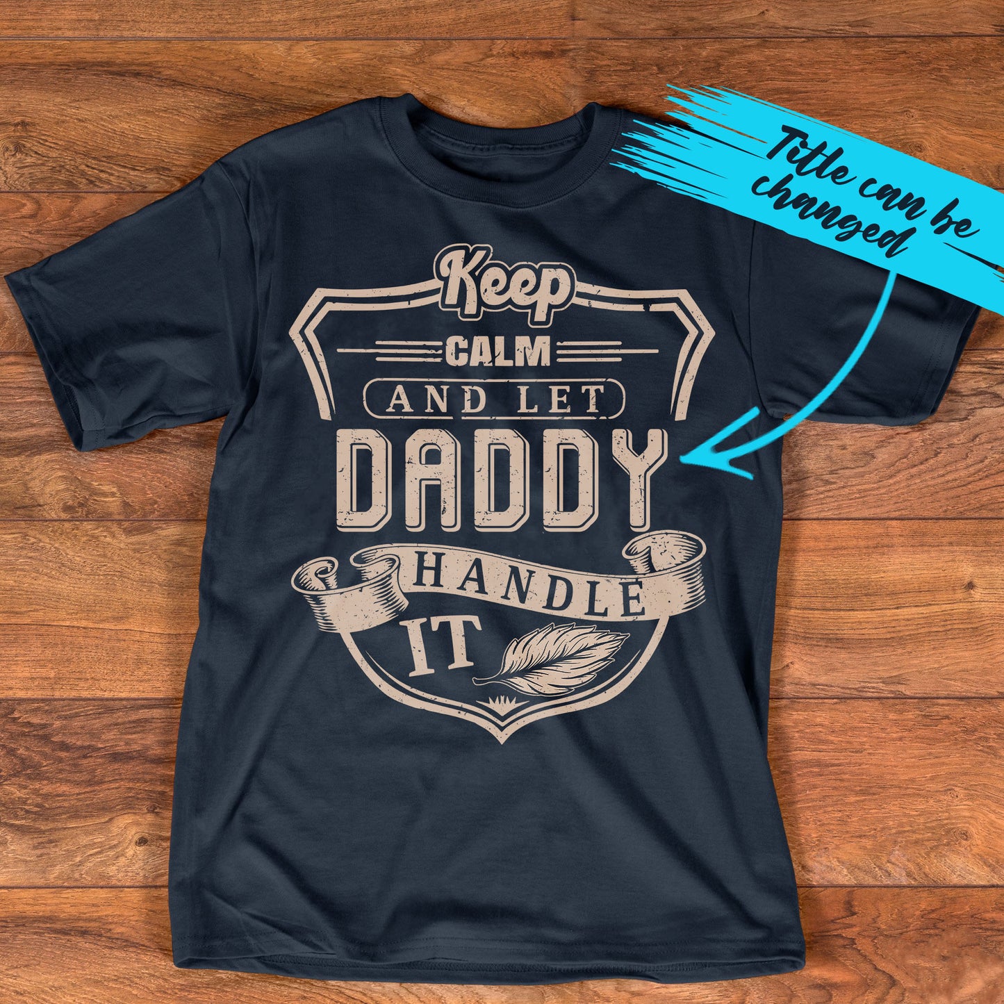 PST221 Keep Calm And Let Dad Handle It - Personalized Custom T-shirt Hoodie