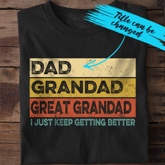 PST212 I Just Keep Getting Better - Personalized Custom T-shirt Hoodie