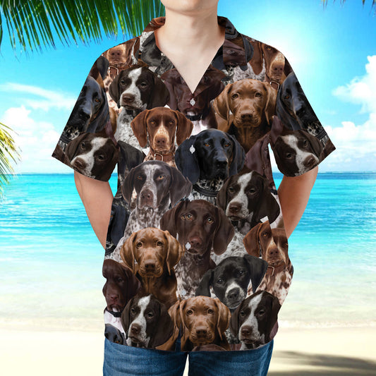 PSAH37 German Shorthaired Pointers Hawaiian Shirt