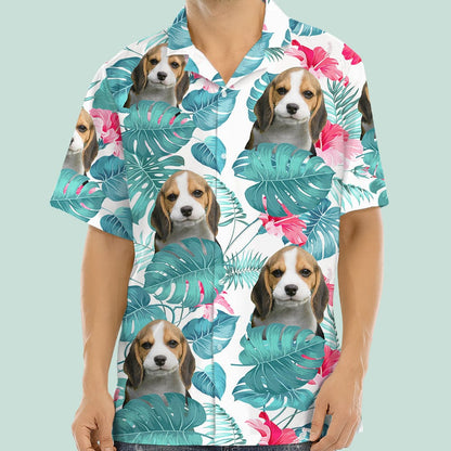 PSH01 Personalized Photo Upload Pet's Lover Hawaiian Shirt