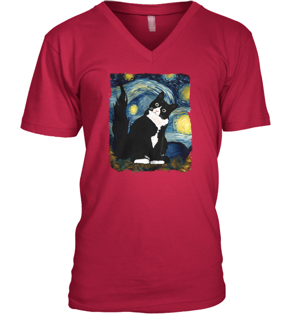 Miah1193 Tuxedo Cat Starry Night