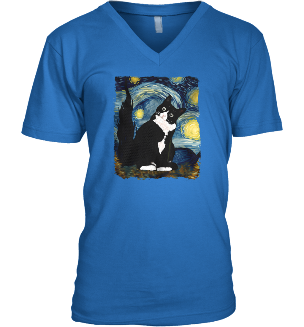 Miah1193 Tuxedo Cat Starry Night