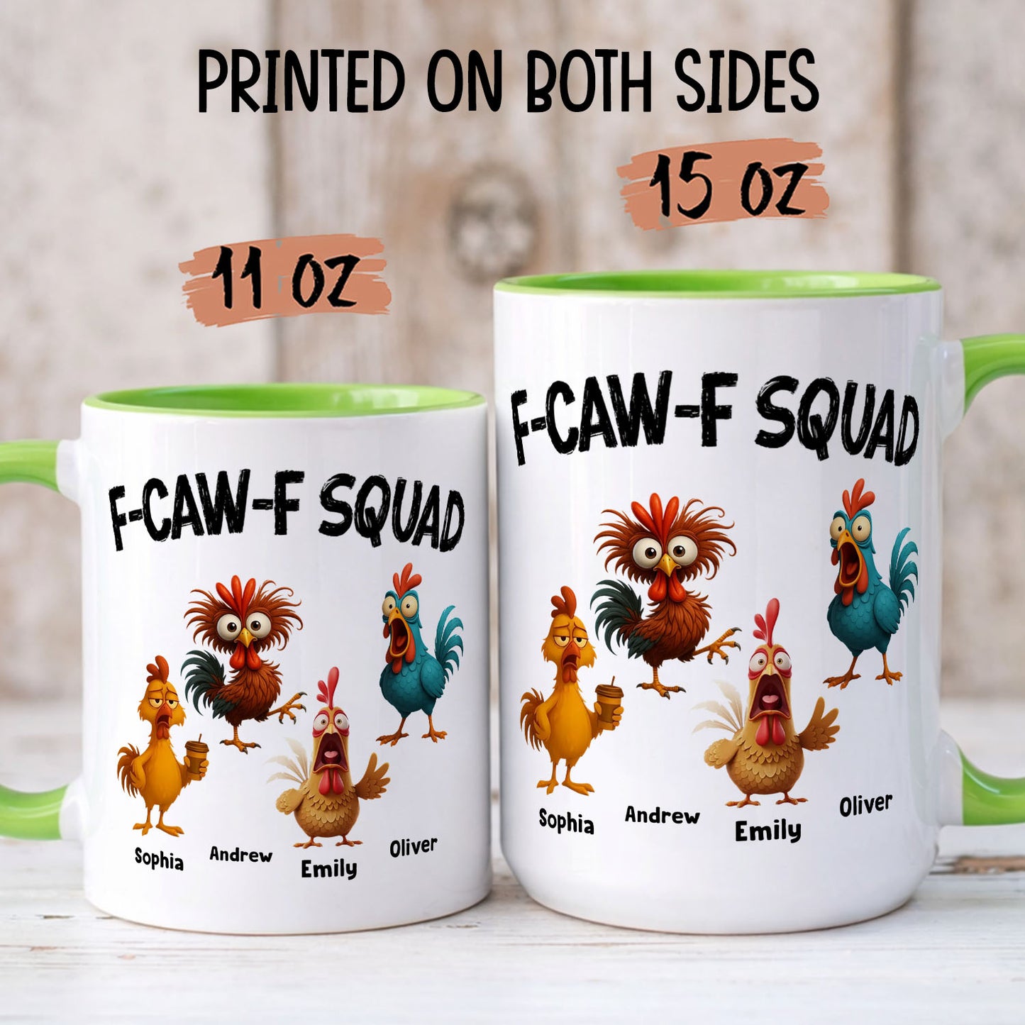 PST171 F-CAWF Squad - Personalized White Mug Accent Mug