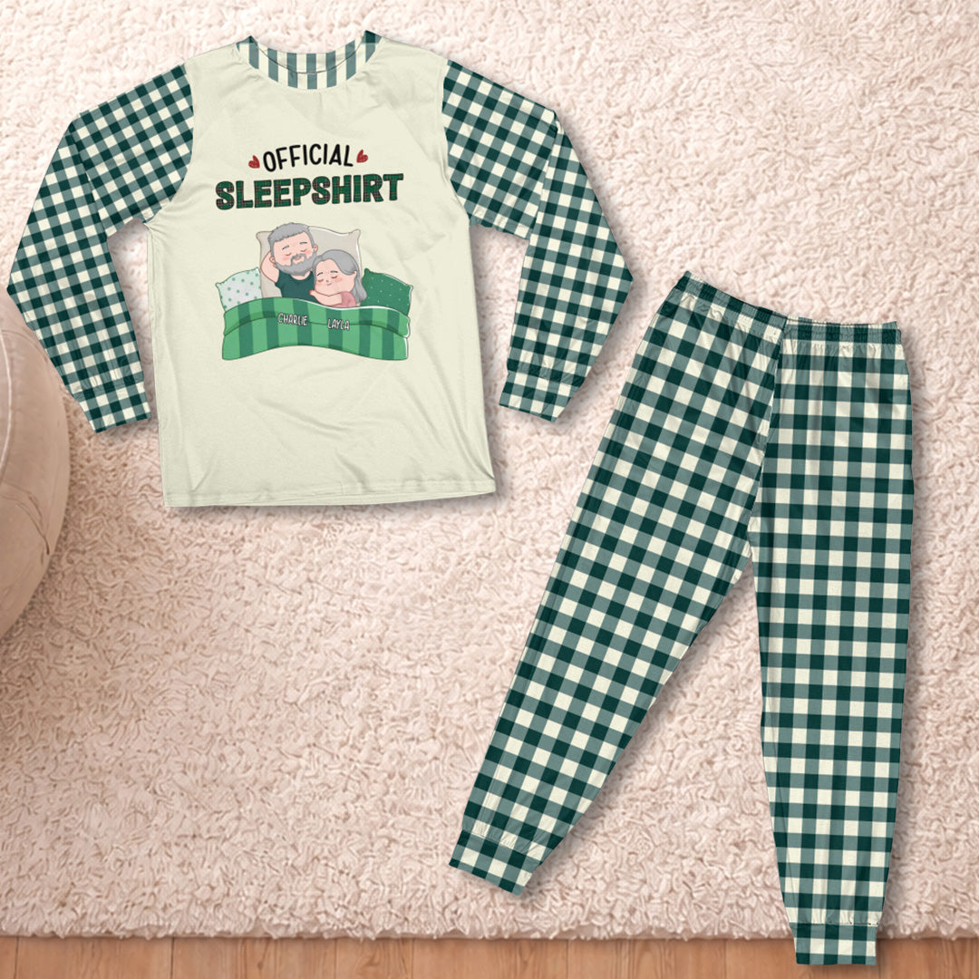 PSTPA10 Official Sleepshirt Couple - Personalized Custom Pajama Set