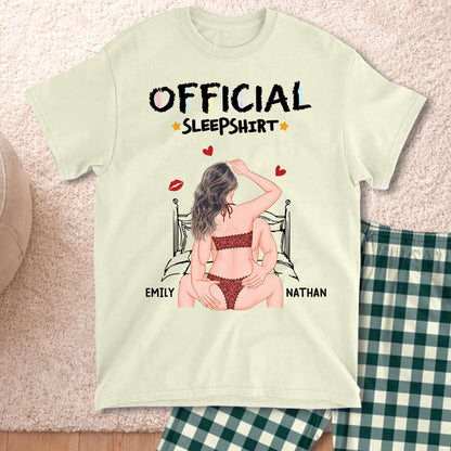 PSTPA14 Official Sleep Shirt Sexy Couple - Personalized Custom Pajama Set