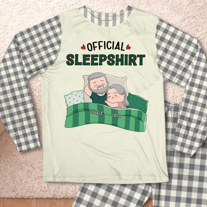 PSTPA10 Official Sleepshirt Couple - Personalized Custom Pajama Set