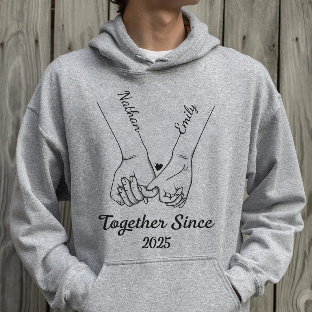 PSTPA13 Couple Together Since - Personalized Custom T-shirt Hoodie