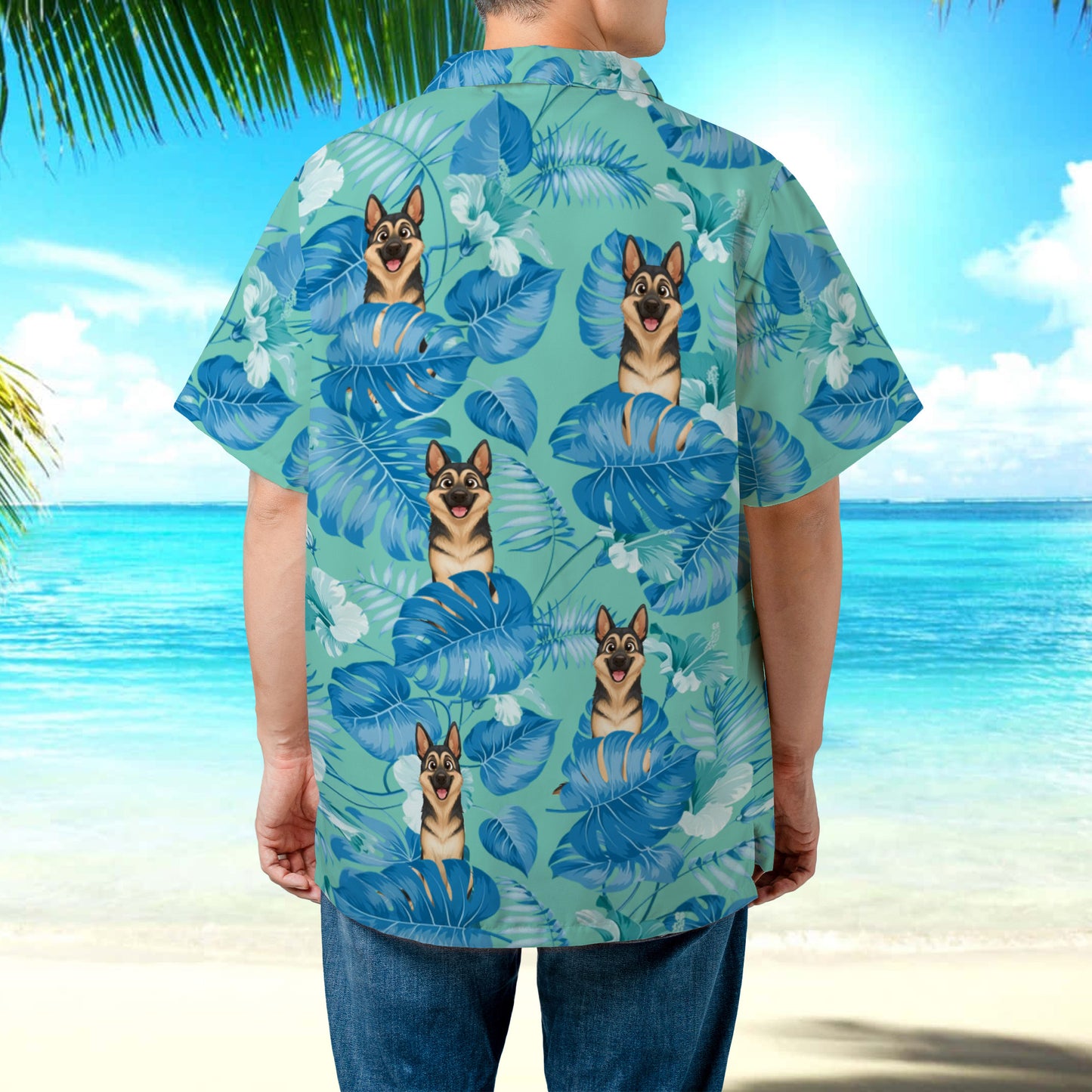 PSH17 Personalized Clipart Design Pet's Lover - Custom Hawaiian Shirt
