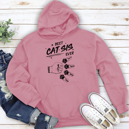 PST49 Best Cat Dad/Mom Ever Fist Bump-Personalized Custom