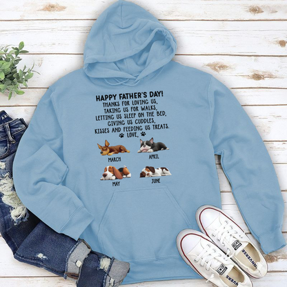 PST45 Happy Father's Day Thanks For Loving Me Dad-Personalized Custom