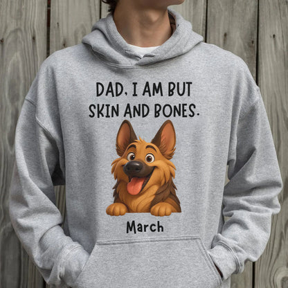 PST96 I Am But Skin And Bones Dog Lover - Personalized Custom T-shirt Hoodie