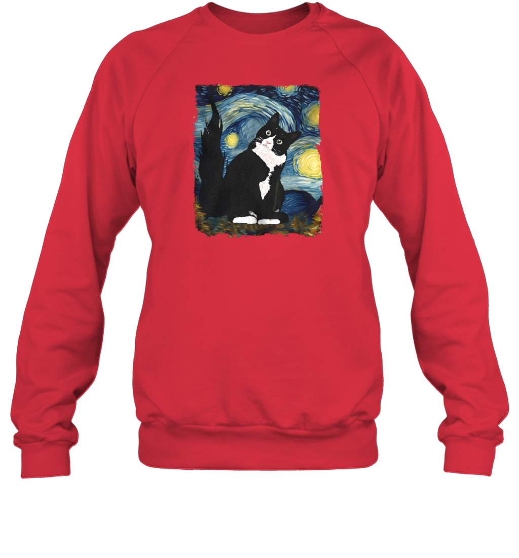 Miah1193 Tuxedo Cat Starry Night
