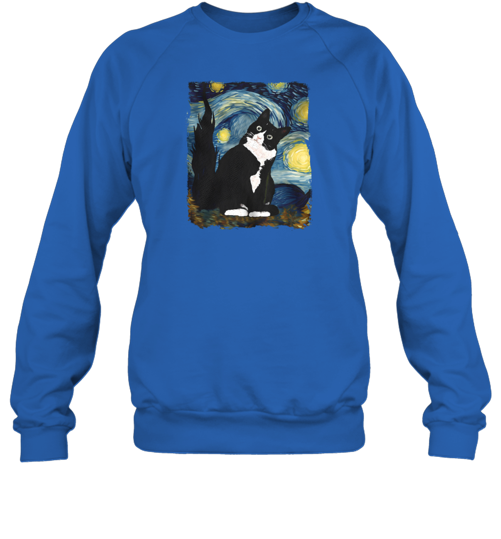 Miah1193 Tuxedo Cat Starry Night