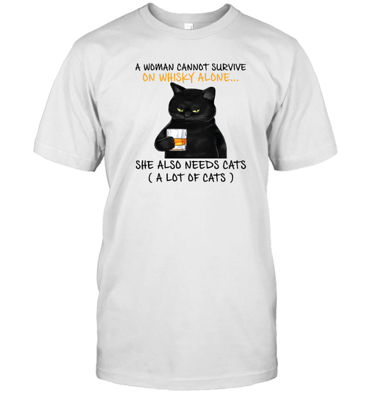 Miah1071_whisky A Woman Cannot Survive On Whisky Alone She Also Needs Cats