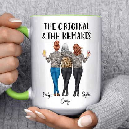 PST146 The Original & The Remake - Personalized White Mug Accent Mug