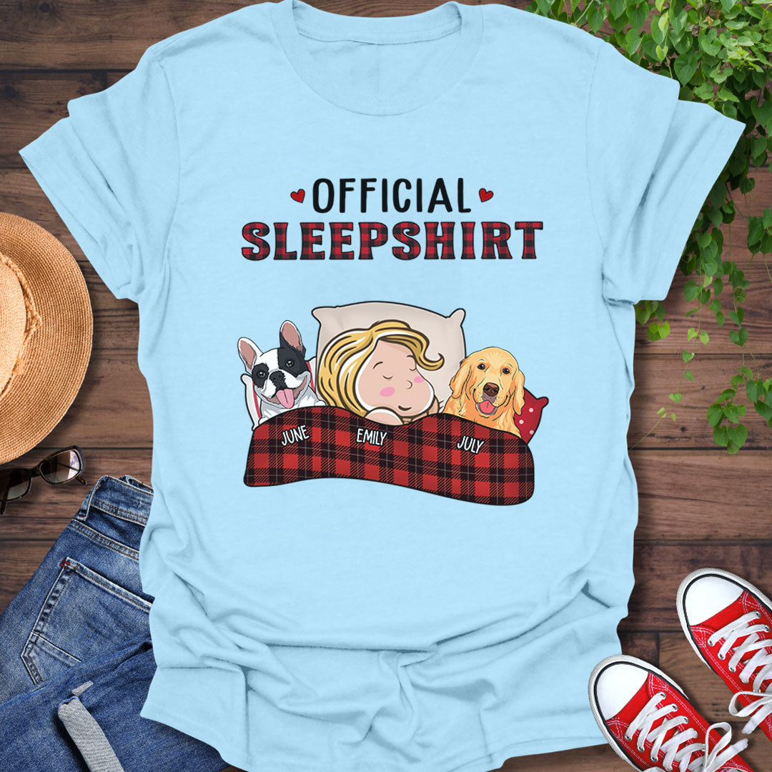 PSTPA04 Official Sleepshirt Dog Lover - Personalized Custom T-shirt Hoodie